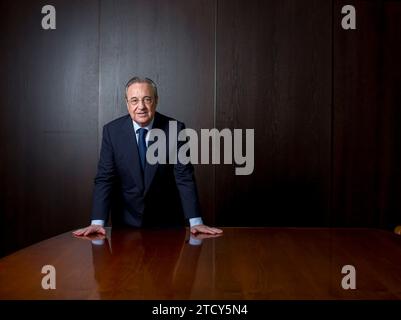 Madrid, 19/06/2017. Intervista a Florentino Pérez, presidente del Real Madrid. Foto: Ignacio Gil Archdc. Crediti: Album / Archivo ABC / Ignacio Gil Foto Stock