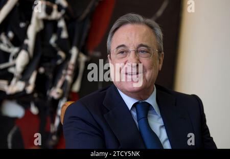 Madrid, 19/06/2017. Intervista a Florentino Pérez, presidente del Real Madrid. Foto: Ignacio Gil Archdc. Crediti: Album / Archivo ABC / Ignacio Gil Foto Stock