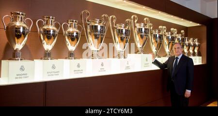 Madrid, 19/06/2017. Intervista a Florentino Pérez, presidente del Real Madrid. Foto: Ignacio Gil Archdc. Crediti: Album / Archivo ABC / Ignacio Gil Foto Stock