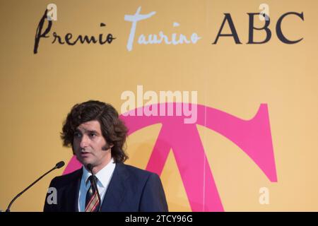 Madrid, 03/09/2017. Presentazione del IX premio ABC per la corrida a Morante de la Puebla. Foto: Di San Bernardo Archdc. Crediti: Album / Archivo ABC / Eduardo San Bernardo Foto Stock