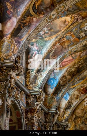 Valencia, 02/04/2016. Gli affreschi della chiesa di San Nicolás, restaurati dopo tre anni di lavoro, utilizzando le tecniche più avanzate. Foto: Mikel Ponce ARCHDC. Crediti: Album / Archivo ABC / Mikel Ponce Foto Stock