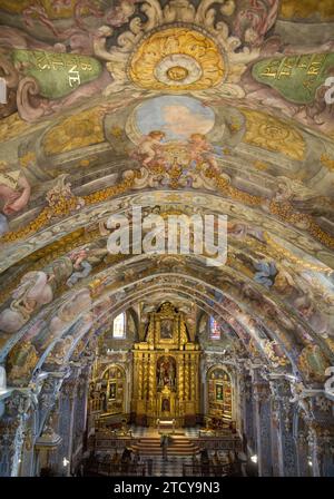 Valencia, 02/04/2016. Gli affreschi della chiesa di San Nicolás, restaurati dopo tre anni di lavoro, utilizzando le tecniche più avanzate. Foto: Mikel Ponce ARCHDC. Crediti: Album / Archivo ABC / Mikel Ponce Foto Stock