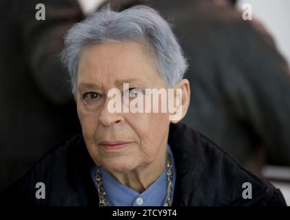 Madrid, 02/03/2016. Mostra dei realisti di Madrid al Museo Thyssen. Nell'immagine, Isabel Quintanilla. Foto: Ignacio Gil ARCHDC. Crediti: Album / Archivo ABC / Ignacio Gil Foto Stock