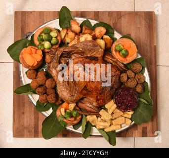 Tacchino di Natale la cena Foto Stock