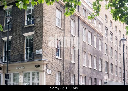 Cartello stradale Soho Square a Londra Foto Stock