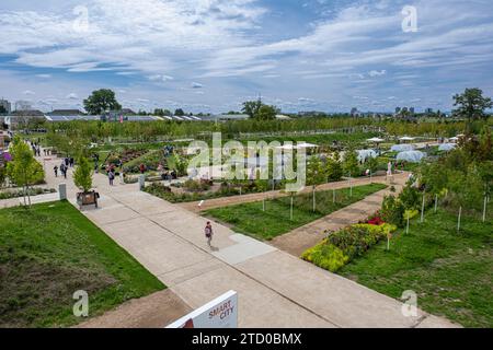 Area of Federal Garden Show, BUGA 2023, a Mannheim, Germania, Baden-Wuerttemberg, Mannheim Foto Stock