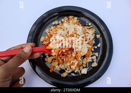 Digiuno cibo Sabudana khichdi speciale per i giorni di digiuno religioso come Ekadashi, Navratri Mahashivratri festival Foto Stock