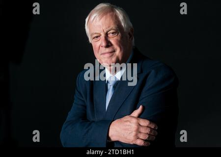 British politician Chris Patten attends a photocall during the Edinburgh International Book Festival on August 12, 2017 in Edinburgh, Scotland. Stock Photo