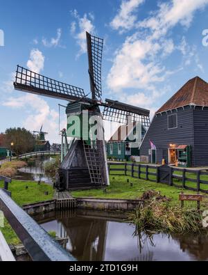 Splendida vista di Zaanse Schans, Amsterdam, Olanda Foto Stock