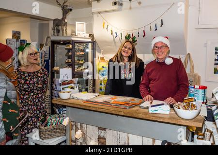 Budleigh Late Night Shopping di Natale. Foto Stock