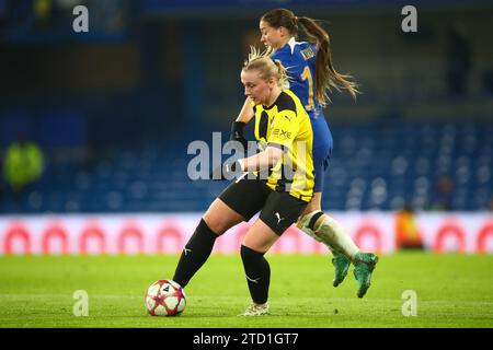 Londra, Regno Unito. 14 dicembre 2023. Fran Kirby durante la partita di UEFA Champions League tra Chelesa e BK Hacken allo Stamford Bridge. Foto Stock