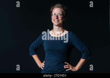 Elly Blue partecipa a una photocall durante l'Edinburgh International Book Festival il 2017 agosto a Edimburgo, in Scozia. Foto Stock