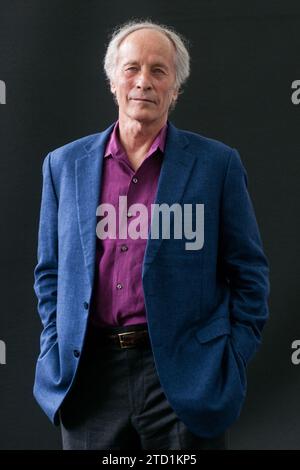 Il romanziere e scrittore americano Richard Ford partecipa a una photocall durante l'Edinburgh International Book Festival nell'agosto 2017 ad Edinburg Foto Stock