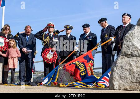 I veterani ricordano l'operazione Chariot: Un raid contro i porti tedeschi occupati di St Nazaire mirava a neutralizzare la loro capacità di lanciare attacchi nella seconda guerra mondiale Foto Stock