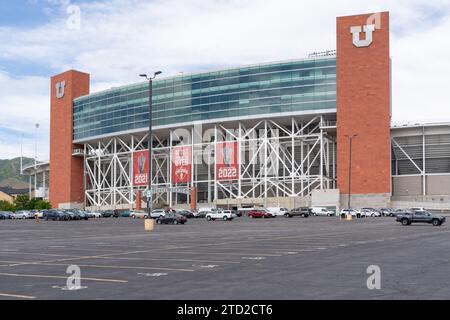 Rice-Eccles Stadium presso la University of Utah di Salt Lake City, Utah, Stati Uniti Foto Stock