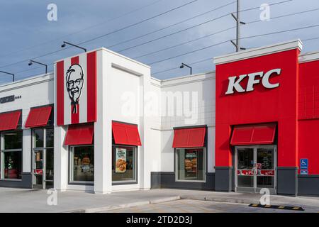 Il primo ristorante KFC (Kentucky Fried Chicken) al mondo a Salt Lake City, Utah, Stati Uniti Foto Stock