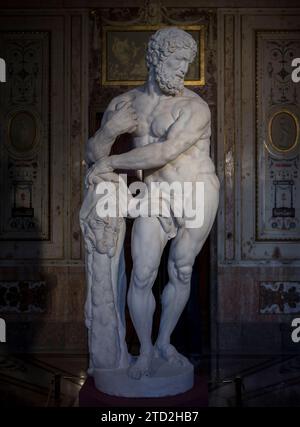 Madrid, 24/11/2015. Presentazione nel Palazzo reale della statua "Ercole appoggiato al suo club", un'opera recuperata dalle collezioni reali. Foto: Ignacio Gil ARCHDC. Crediti: Album / Archivo ABC / Ignacio Gil Foto Stock