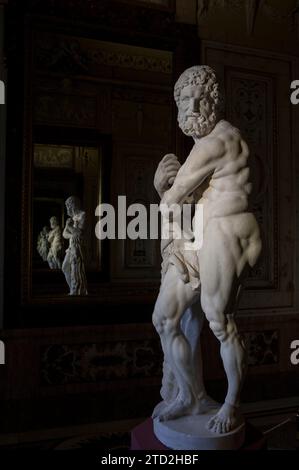 Madrid, 24/11/2015. Presentazione nel Palazzo reale della statua "Ercole appoggiato al suo club", un'opera recuperata dalle collezioni reali. Foto: Ignacio Gil ARCHDC. Crediti: Album / Archivo ABC / Ignacio Gil Foto Stock