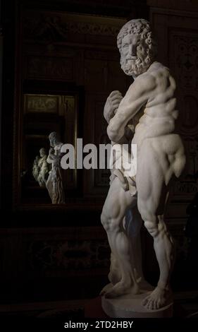 Madrid, 24/11/2015. Presentazione nel Palazzo reale della statua "Ercole appoggiato al suo club", un'opera recuperata dalle collezioni reali. Foto: Ignacio Gil ARCHDC. Crediti: Album / Archivo ABC / Ignacio Gil Foto Stock