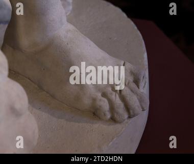 Madrid, 24/11/2015. Presentazione nel Palazzo reale della statua "Ercole appoggiato al suo club", un'opera recuperata dalle collezioni reali. Foto: Ignacio Gil ARCHDC. Crediti: Album / Archivo ABC / Ignacio Gil Foto Stock