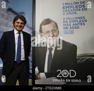 Madrid, 11/30/2015. Presentazione di Jorge Moragas della campagna elettorale del PP per le prossime elezioni generali. Foto: Jaime García ARCHDC. Crediti: Album / Archivo ABC / Jaime García Foto Stock