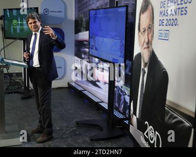 Madrid, 11/30/2015. Presentazione di Jorge Moragas della campagna elettorale del PP per le prossime elezioni generali. Foto: Jaime García ARCHDC. Crediti: Album / Archivo ABC / Jaime García Foto Stock