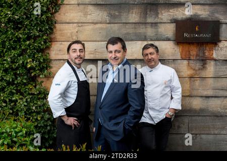 Gerona, 23/02/2017. Rapporto sul Celler de CAN Roca. In The Image, Joan Roca, Josep roca e Jordi Roca. Foto: Ignacio Gil Archdc. Crediti: Album / Archivo ABC / Ignacio Gil Foto Stock