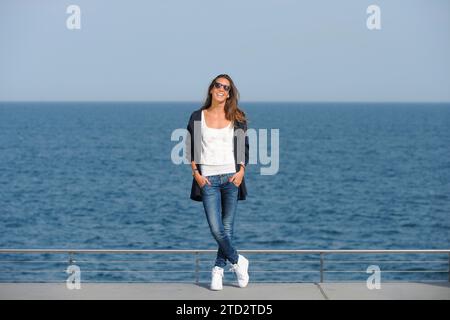 Barcellona, 14/05/2015. Intervista con la nuotatrice sincronizzata Ona Carbonell. Foto: Inés Baucells ARCHDC. Crediti: Album / Archivo ABC / Inés Baucells Foto Stock