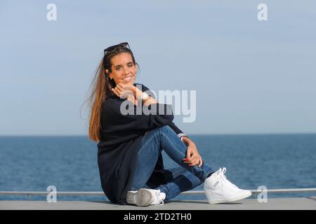Barcellona, 14/05/2015. Intervista con la nuotatrice sincronizzata Ona Carbonell. Foto: Inés Baucells ARCHDC. Crediti: Album / Archivo ABC / Inés Baucells Foto Stock