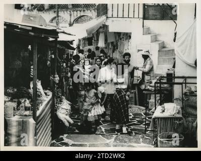 Città del Messico (Messico), dicembre 1981. Scena di un tipico mercato messicano, conosciuto come tianguis. Crediti: Album / Archivo ABC / Teodoro Naranjo Domínguez Foto Stock