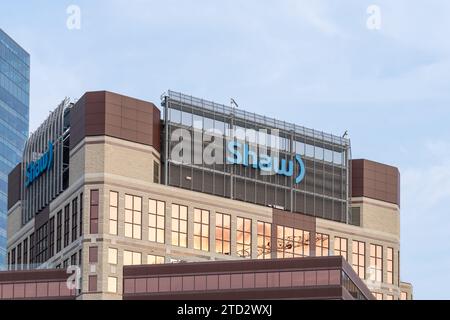 L'edificio Shaw nel centro di Calgary, edificio per uffici a Calgary, Alberta, Canada Foto Stock