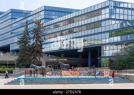 Il Calgary Municipal Building (New City Hall) a Calgary, Alberta, Canada Foto Stock