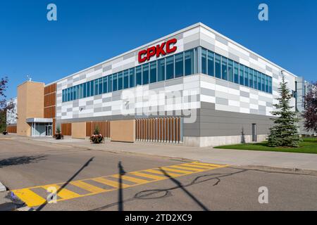 Sede centrale globale CPKC a Calgary, Alberta, Canada Foto Stock