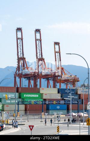 Porto di Vancouver, British Columbia, Canada Foto Stock