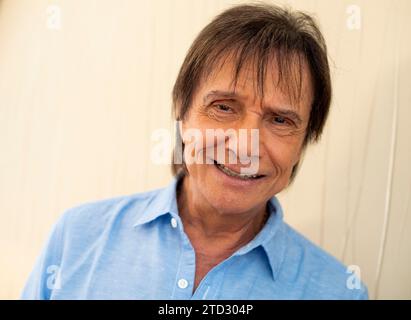 Madrid, 20/05/2019. Intervista con il cantante brasiliano Roberto Carlos al Continental Hotel. Foto: De San Bernardo ARCHDC. Crediti: Album / Archivo ABC / Eduardo San Bernardo Foto Stock