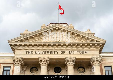 University of Manitoba Administration Building a Winnipeg, MB, Canada Foto Stock