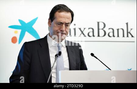 Valencia, 02/01/2019. Presentazione dei risultati di Cixabank. Foto: Mikel Ponce. ARCHDC. Crediti: Album / Archivo ABC / Mikel Ponce Foto Stock