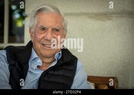 Madrid, 10/09/2019. Intervista a Mario Vargas Llosa. Foto: Maya Balanya. ArchDC. Crediti: Album / Archivo ABC / Maya Balanya Foto Stock