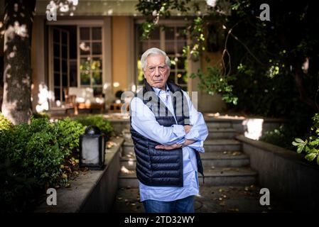 Madrid, 10/09/2019. Intervista a Mario Vargas Llosa. Foto: Maya Balanya. ArchDC. Crediti: Album / Archivo ABC / Maya Balanya Foto Stock