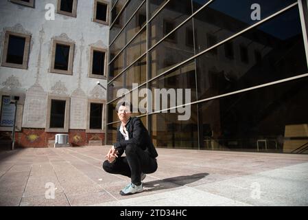 Barcellona, 10/02/2018. Intervista con Carolin Emcke. Foto: Inés Baucells. ArchDC. Crediti: Album / Archivo ABC / Inés Baucells Foto Stock