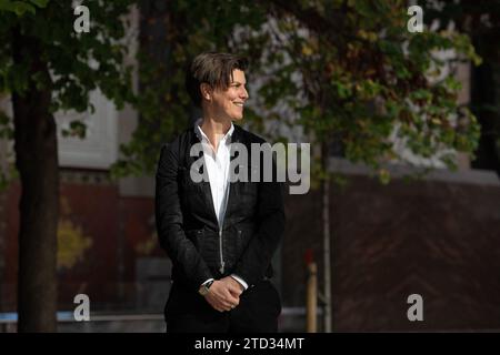 Barcellona, 10/02/2018. Intervista con Carolin Emcke. Foto: Inés Baucells. ArchDC. Crediti: Album / Archivo ABC / Inés Baucells Foto Stock