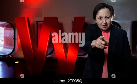 Madrid, 29/03/2019. Intervista a Shirin Ebadi, vincitrice del Noble Peace Prize 2003. Foto: Ignacio Gil Archdc. Crediti: Album / Archivo ABC / Ignacio Gil Foto Stock