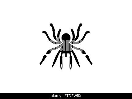 California Tarantula, icona di stile minimale, disegno illustrativo Illustrazione Vettoriale