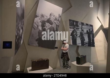 Museum des Zweiten Weltkriegs - Muzeum II Wojny Swiatowej, Danzica, Woiwodschaft Pommern, Polen Foto Stock