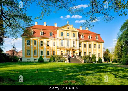 Palazzo barocco e parco di Rammenau Foto Stock