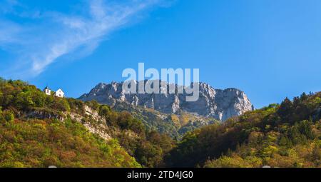 Montagne, i denti di Lanfon sopra Annecy, in alta Savoia, Francia Foto Stock