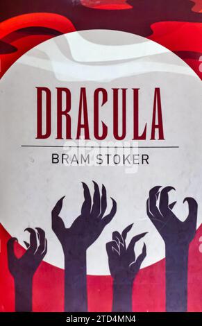 Dracula romanzo di Bram Stoker copertina del libro. 1897 Foto Stock