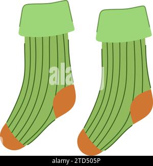 calzini per bambini illustrazioni vettoriali dei cartoni animati Illustrazione Vettoriale