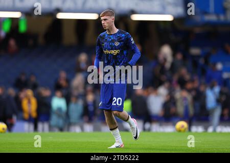 16 dicembre 2023; Stamford Bridge, Chelsea, Londra, Inghilterra: Premier League Football, Chelsea contro Sheffield United; Cole Palmer del Chelsea Warming Up Foto Stock