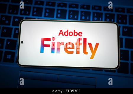 Adobe Firefly un prodotto di Adobe Creative Cloud Foto Stock